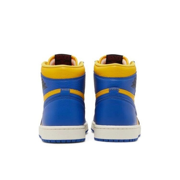 Air Jordan 1 Retro High OG Laney Womens Basketball Shoes Yellow Blue FD2596 700 - Picture 5 of 9